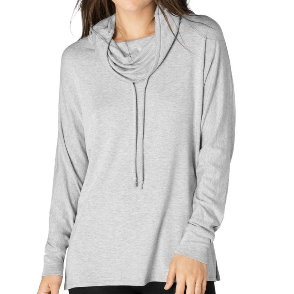 Beyond Yoga Tunic XS Cowl Neck Sweater Top Modal Soft Stretchy Cozy Dolman USA